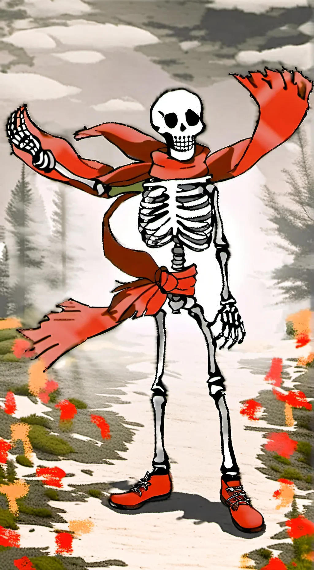 ai character: papyrus background