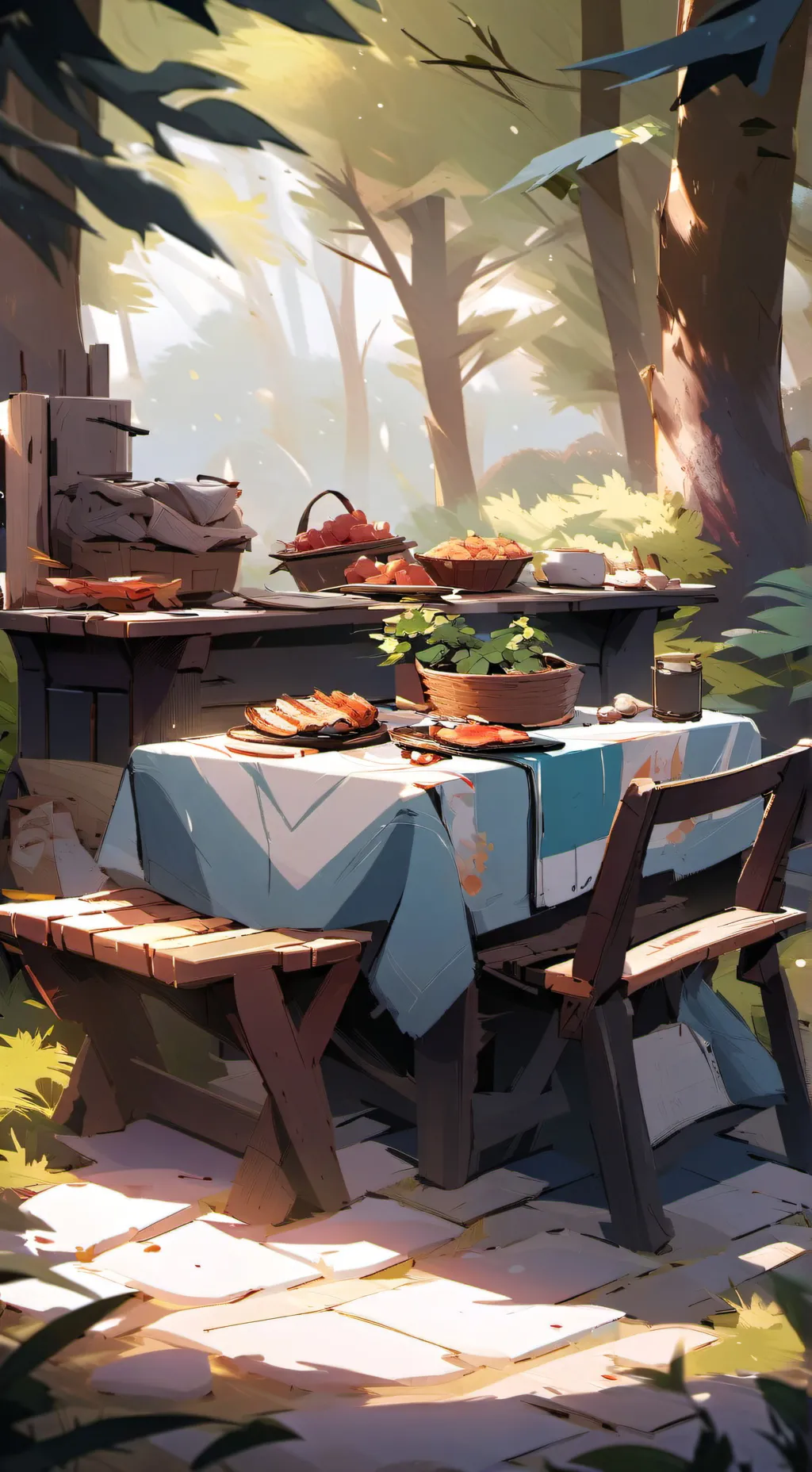 ai character: Talk place background