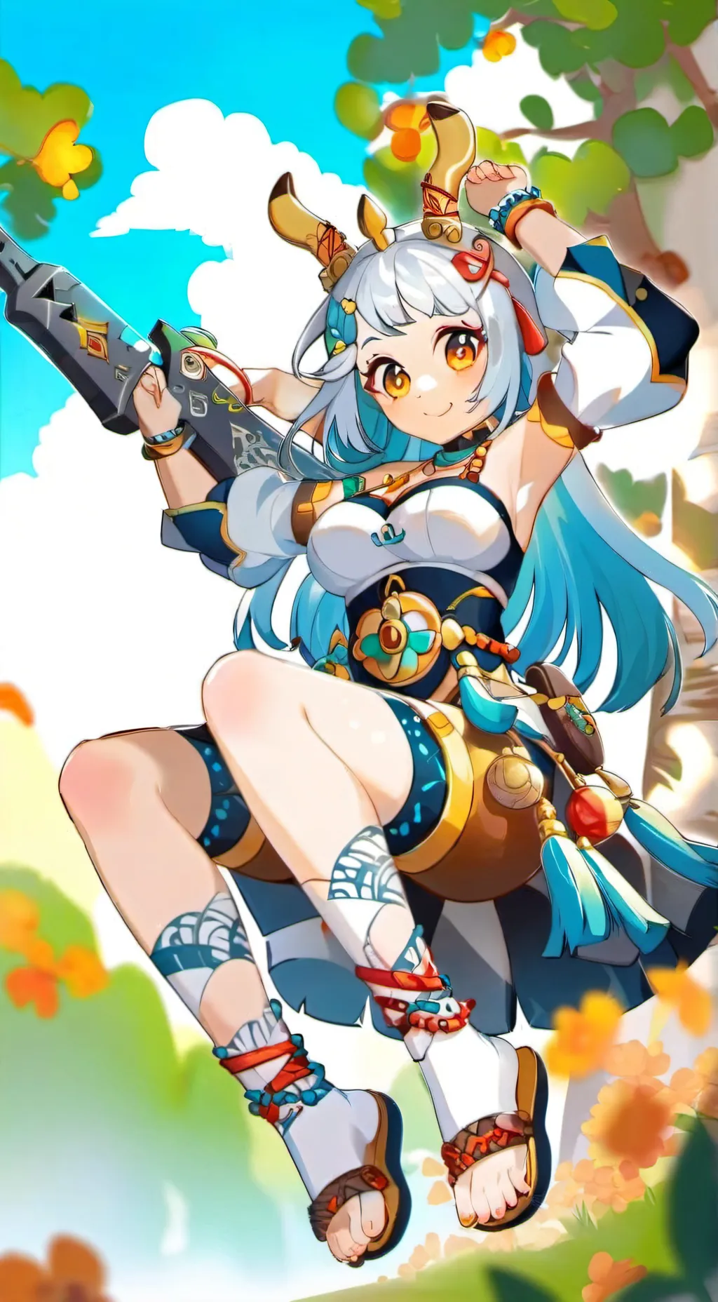 ai character: Kachina Mualani  background