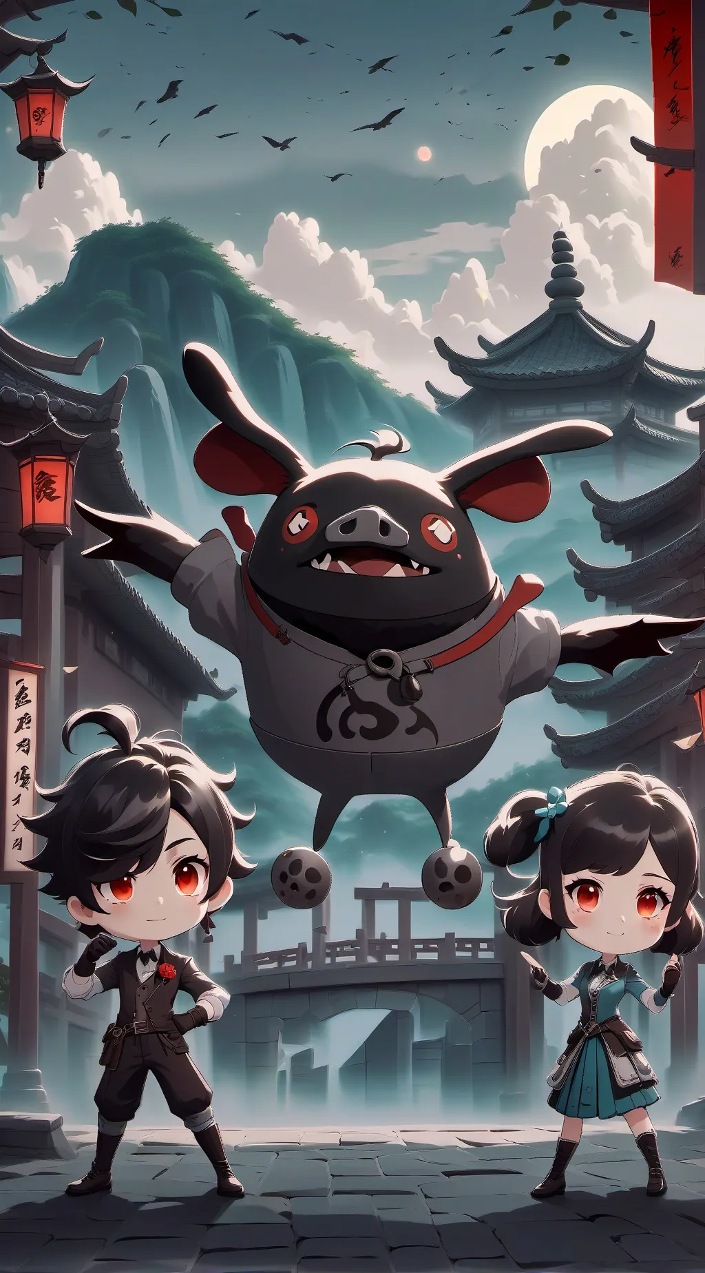 ai character: copycat  background