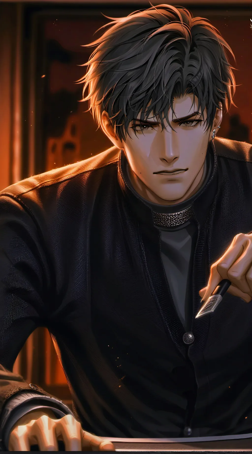 ai character: Angry Night Owl background