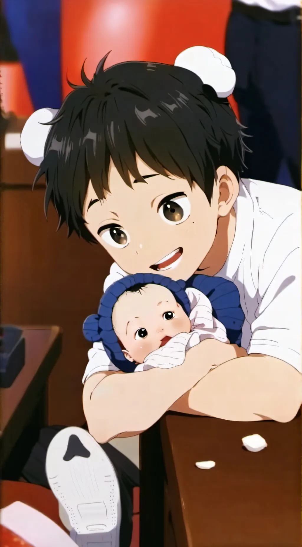 ai character: UGLY baby!!! background