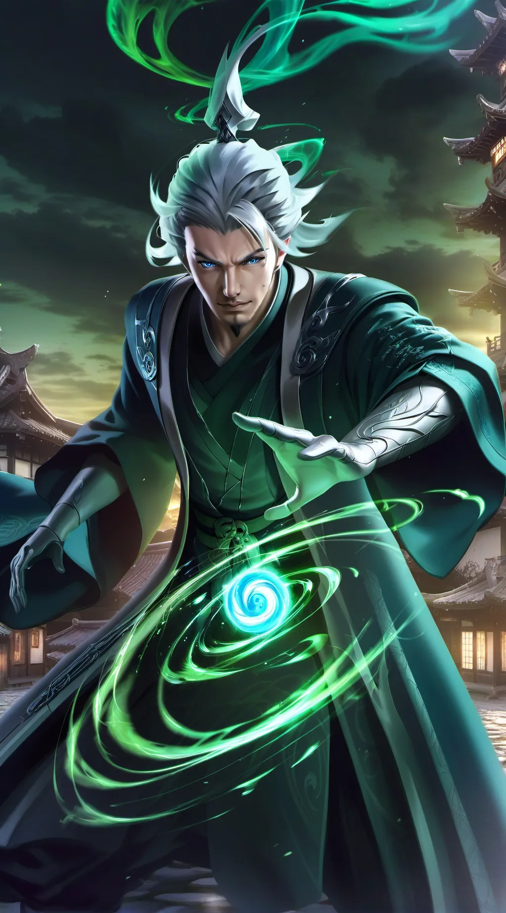 ai character: Gojo Satoru background