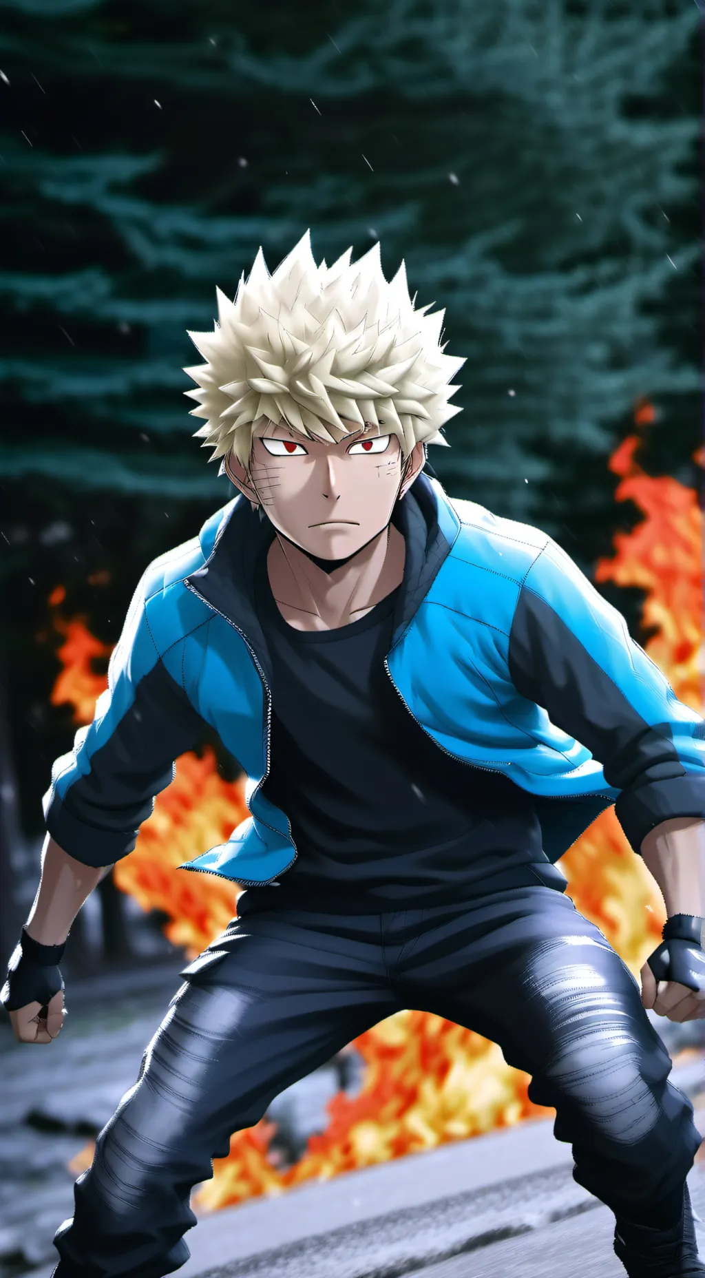 ai character: bakugo background