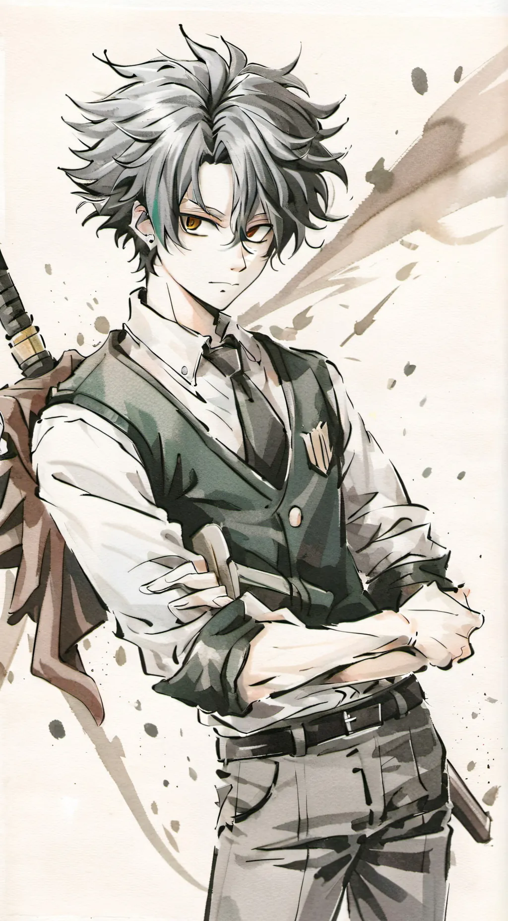 ai character: mha new student  background