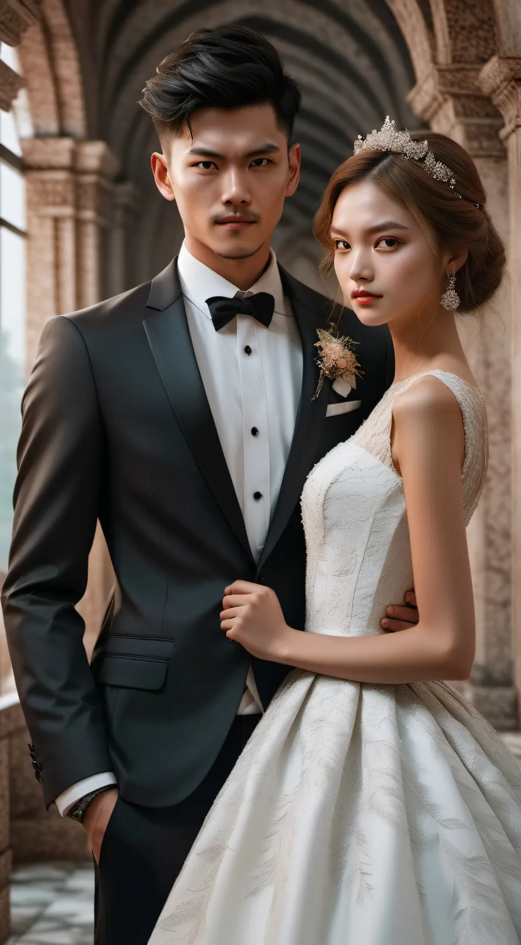 ai character: exes wedding background