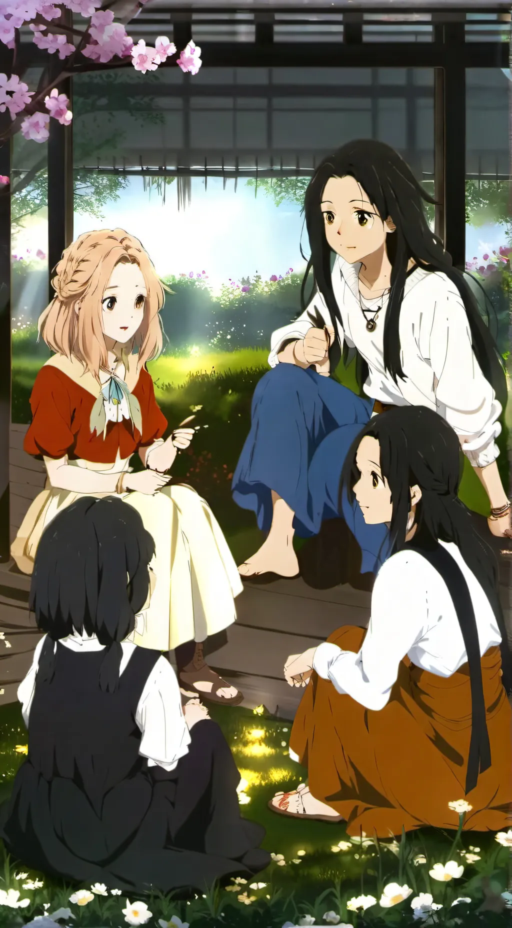 ai character: Sister Sleep over background