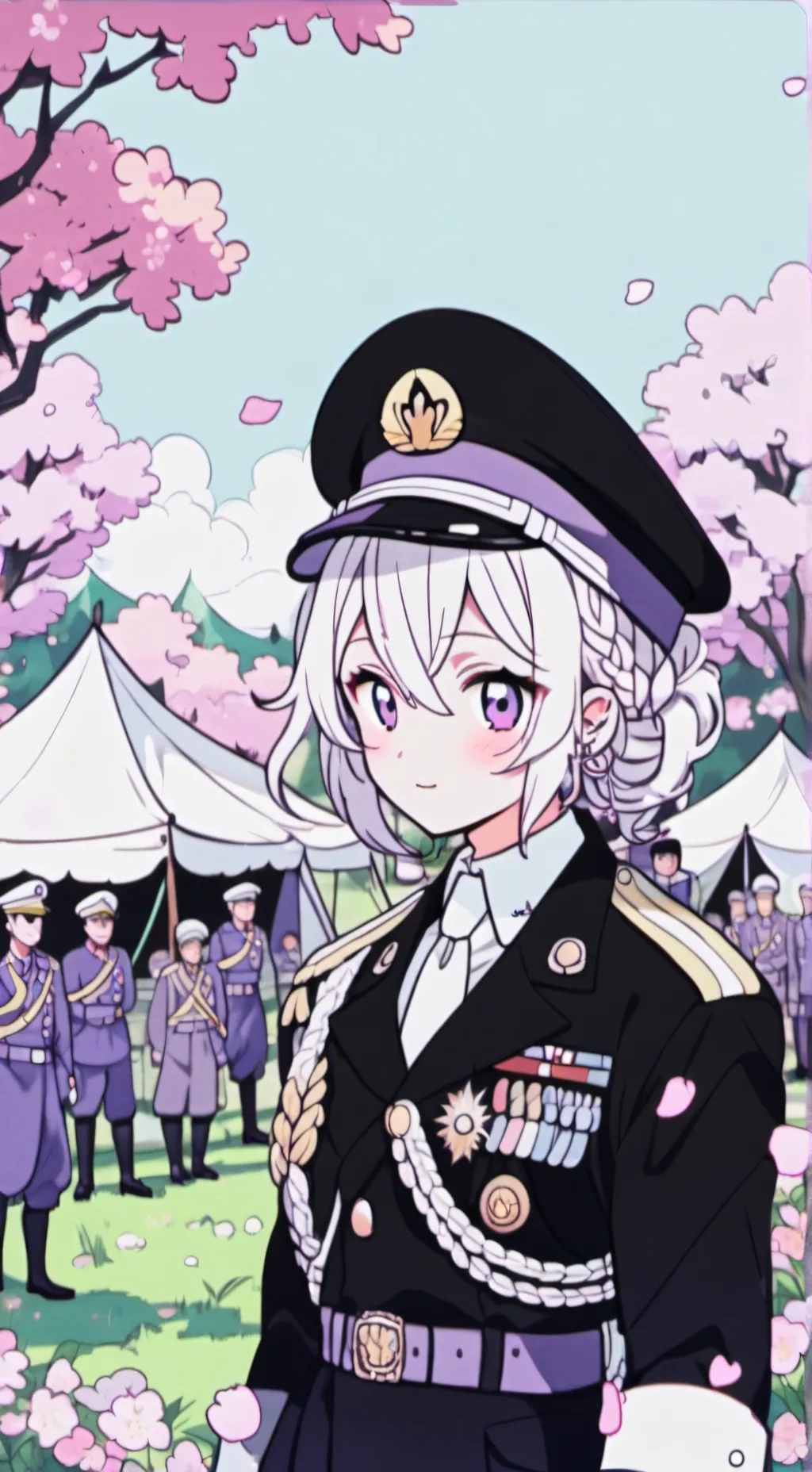 ai character: all girl military background