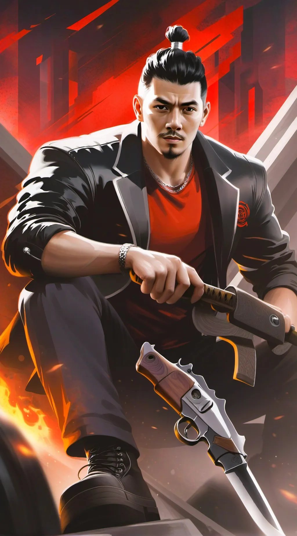 ai character: Robert  background