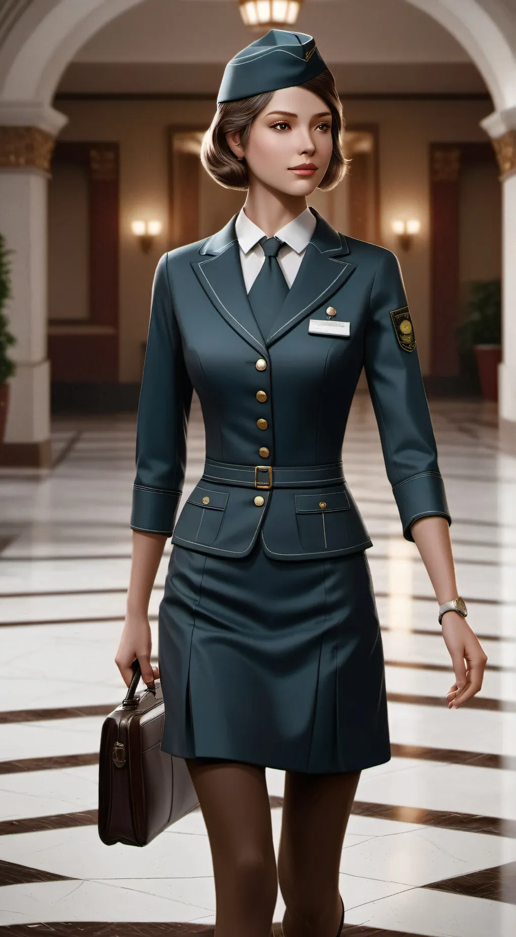 ai character: Melina background