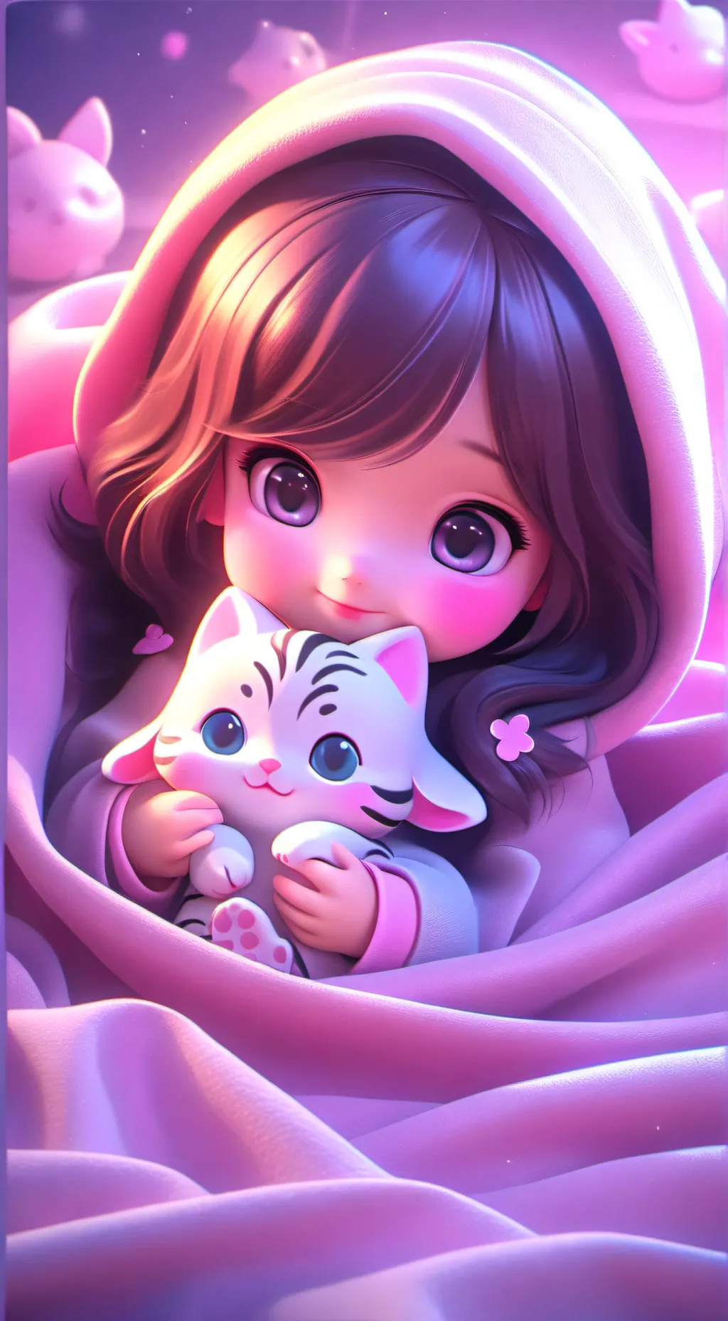 ai character: Baby kitten background
