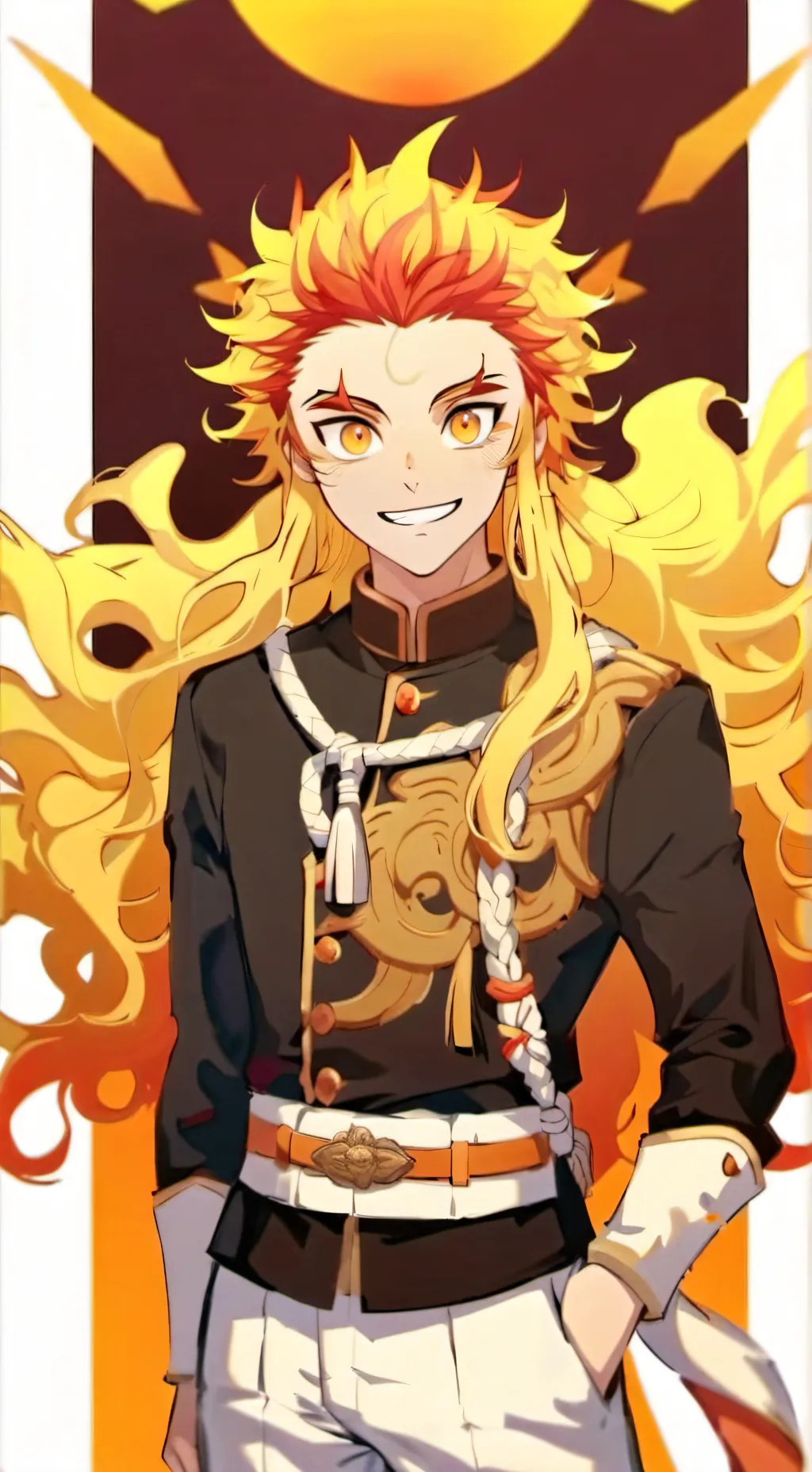 ai character: Rengoku  background