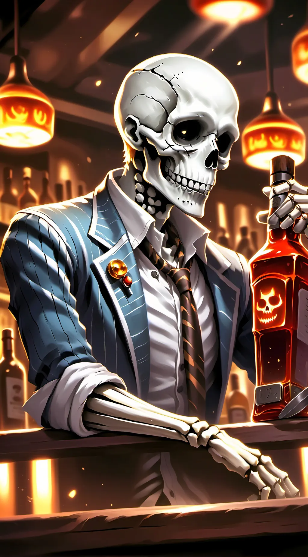 ai character: Sans the Skeleton background