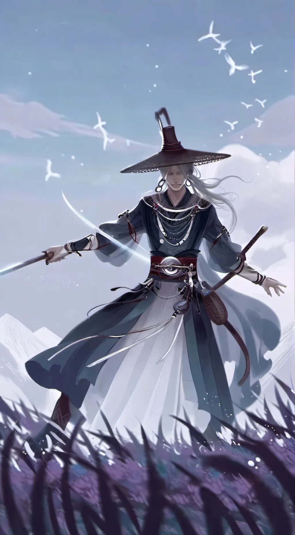 ai character: El ninja Kang  background