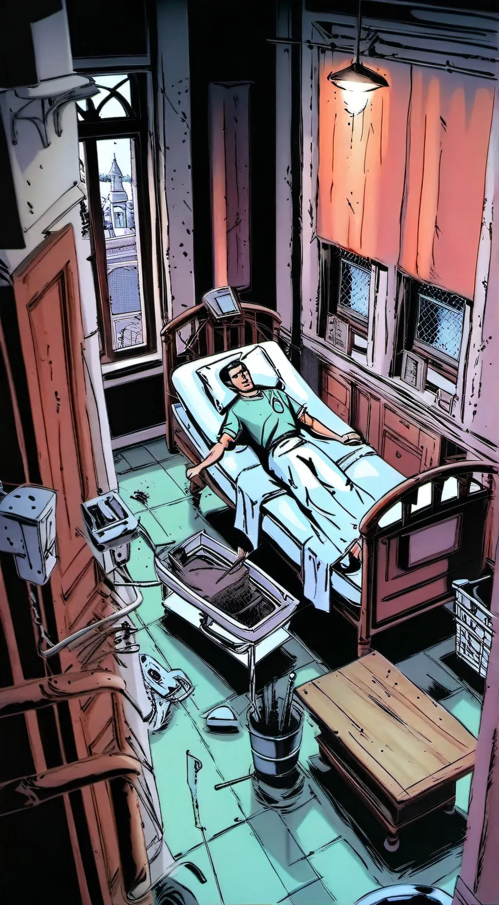 ai character: baby hurt background