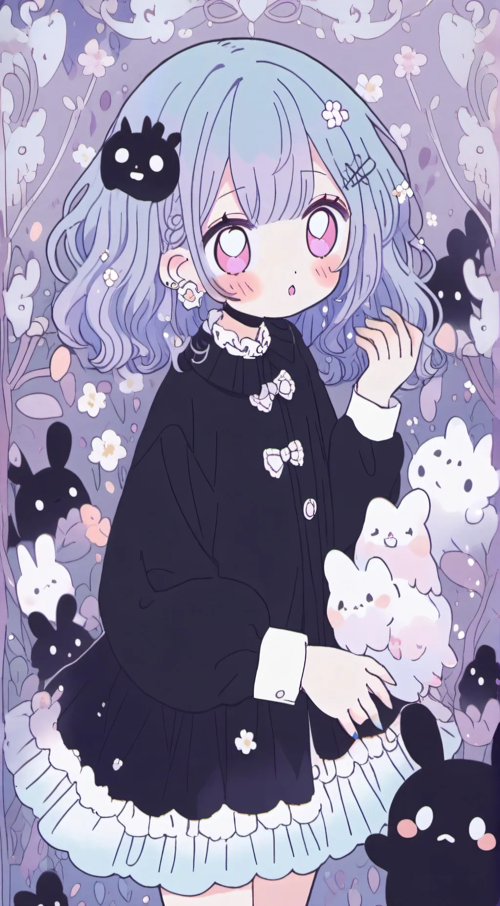 ai character: Mha horror background