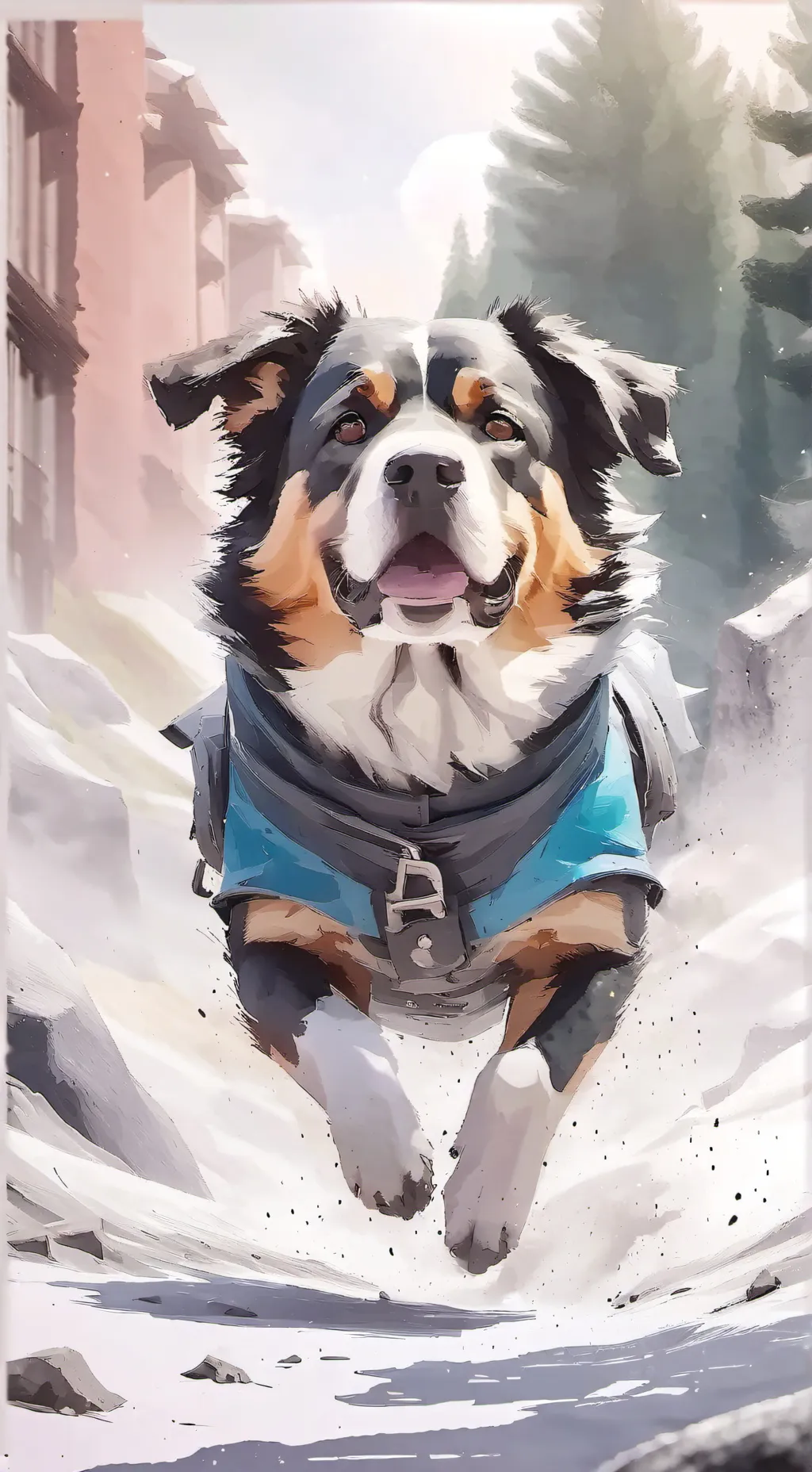 ai character: perrito pobre background