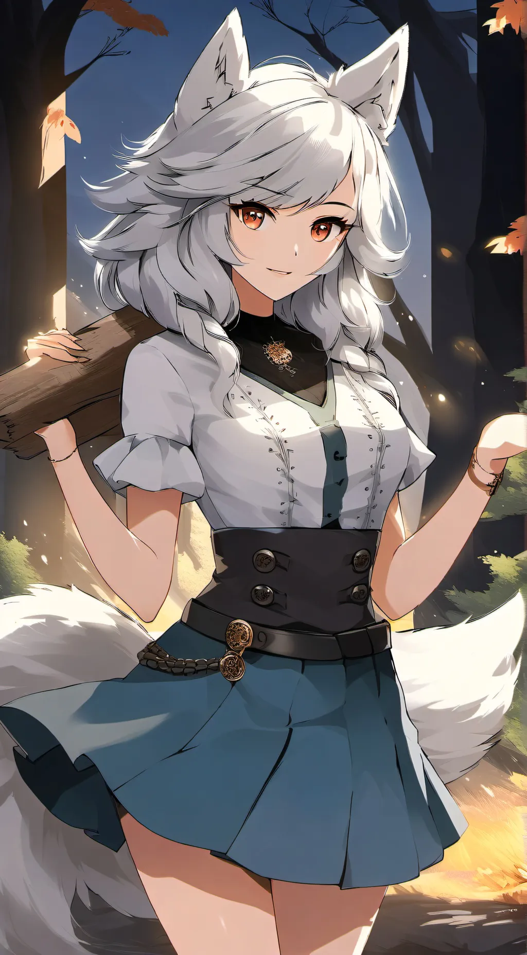 ai character: bella the wolf background