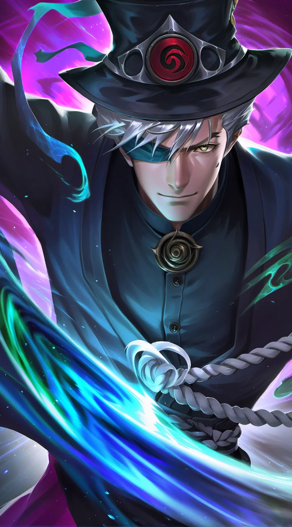 ai character: Gojo Satoru background