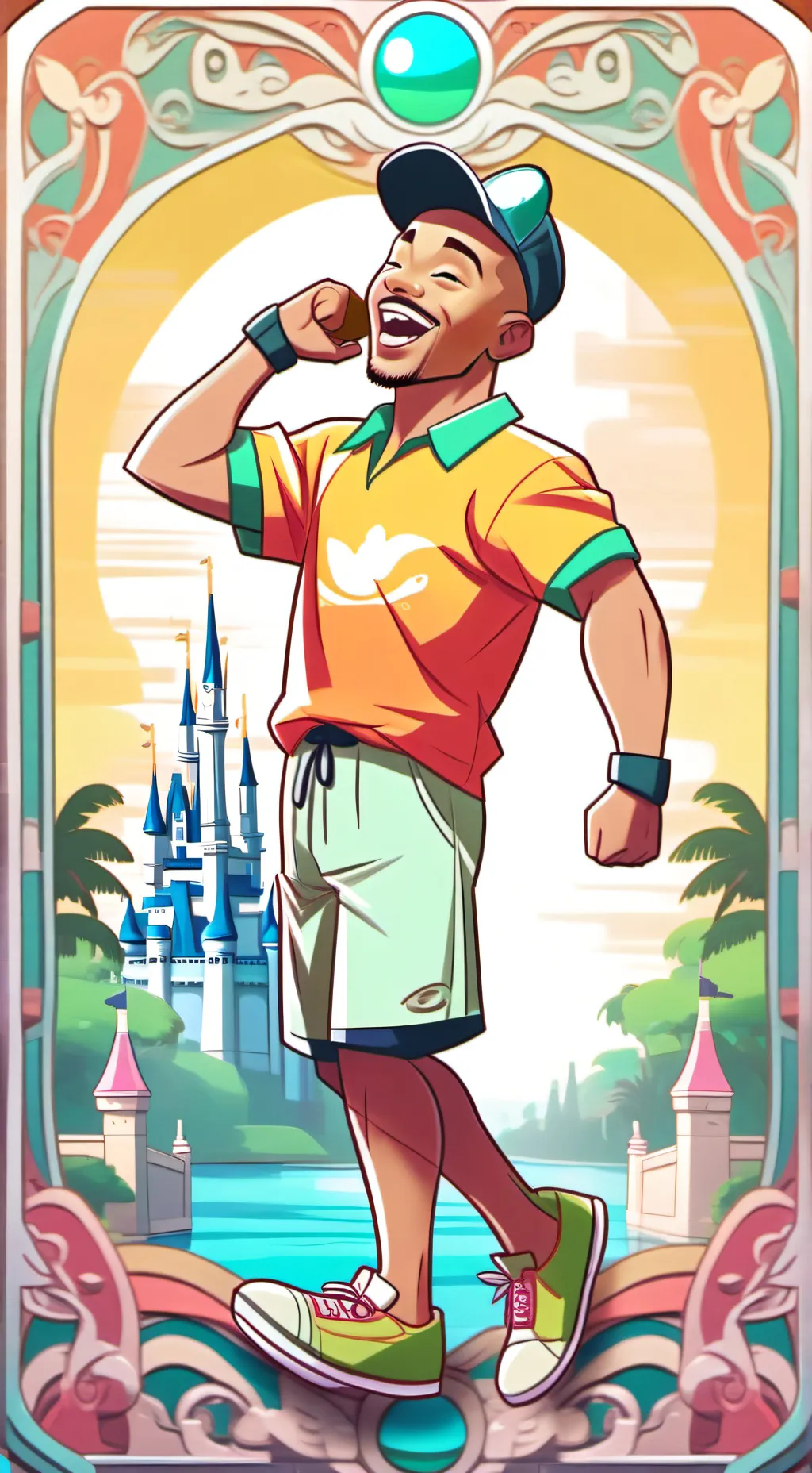 ai character: niño bodrio background