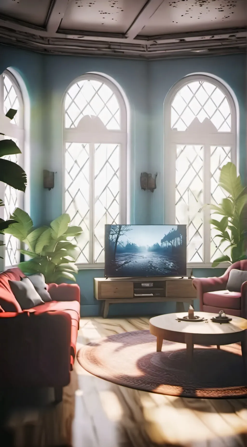 ai character: smile dog background