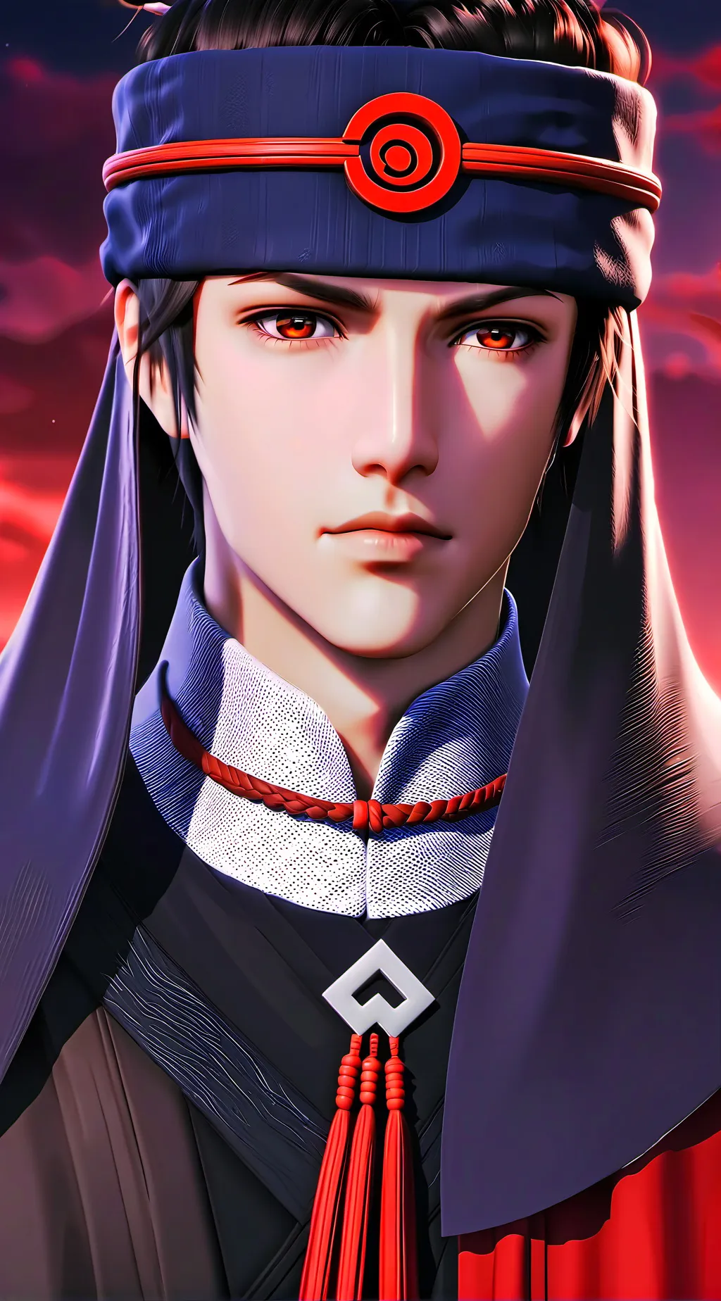 ai character: Itachi Uchiha background