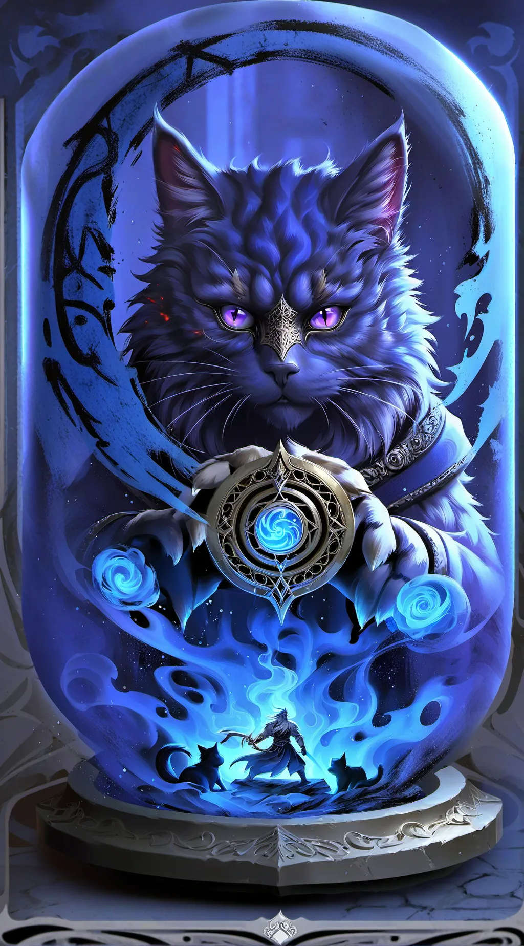 ai character: CATNAP BABY background