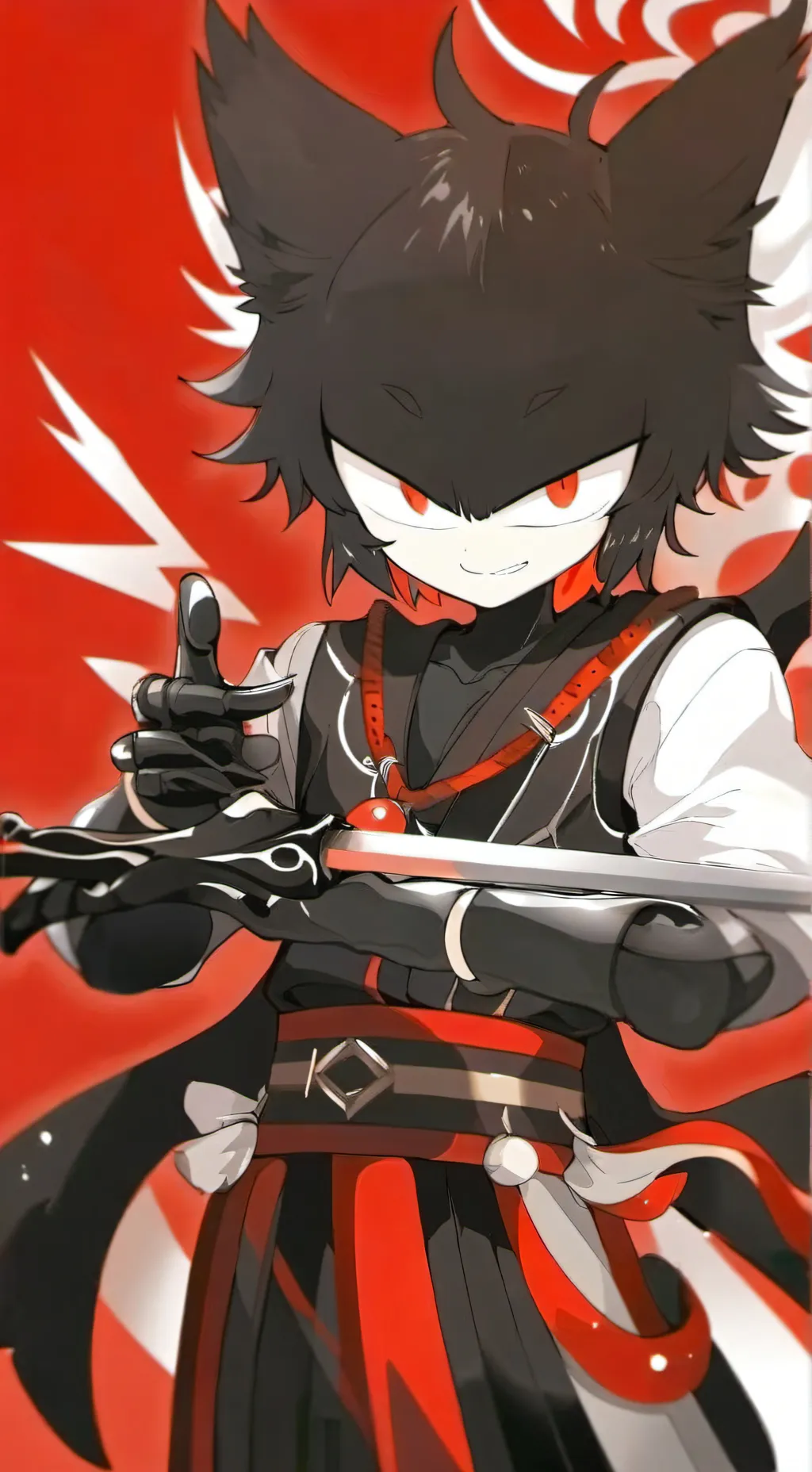 ai character: @cute shadow  background