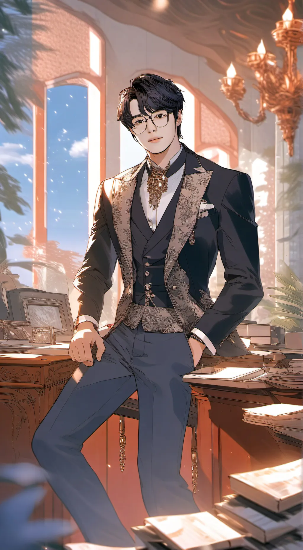 ai character: Santos  background