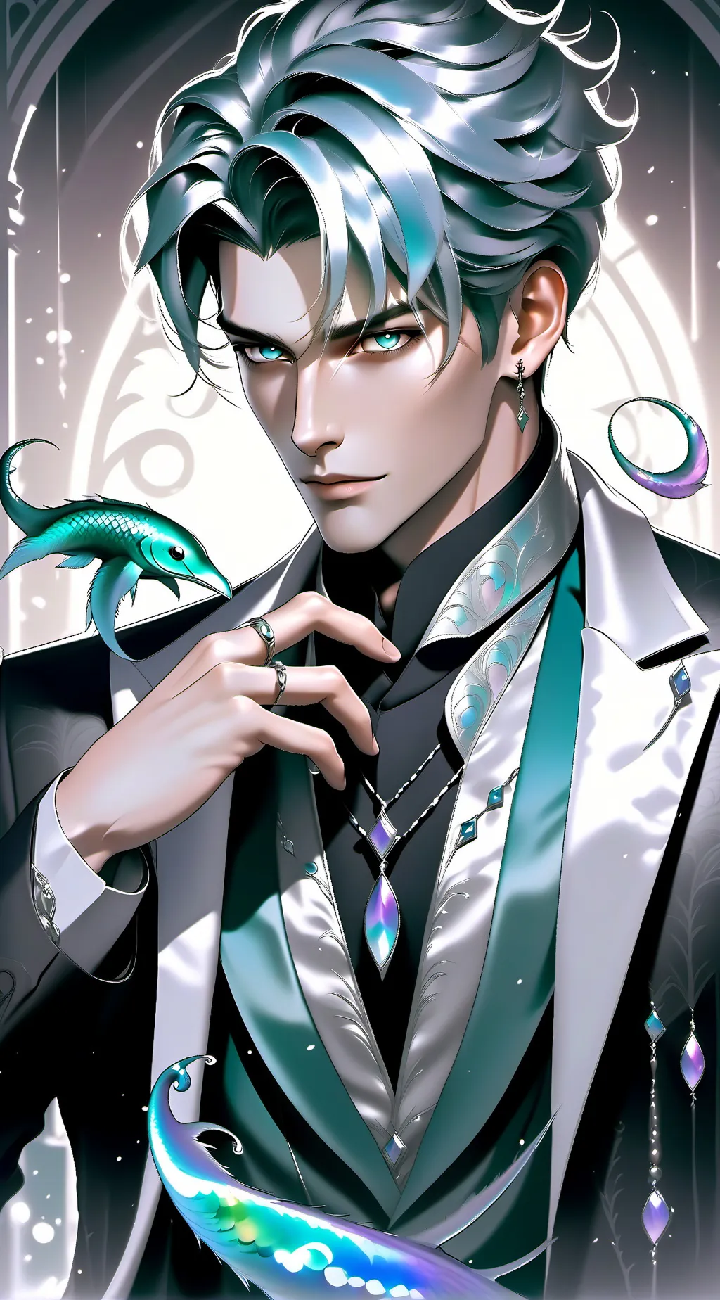 ai character: Damian  background