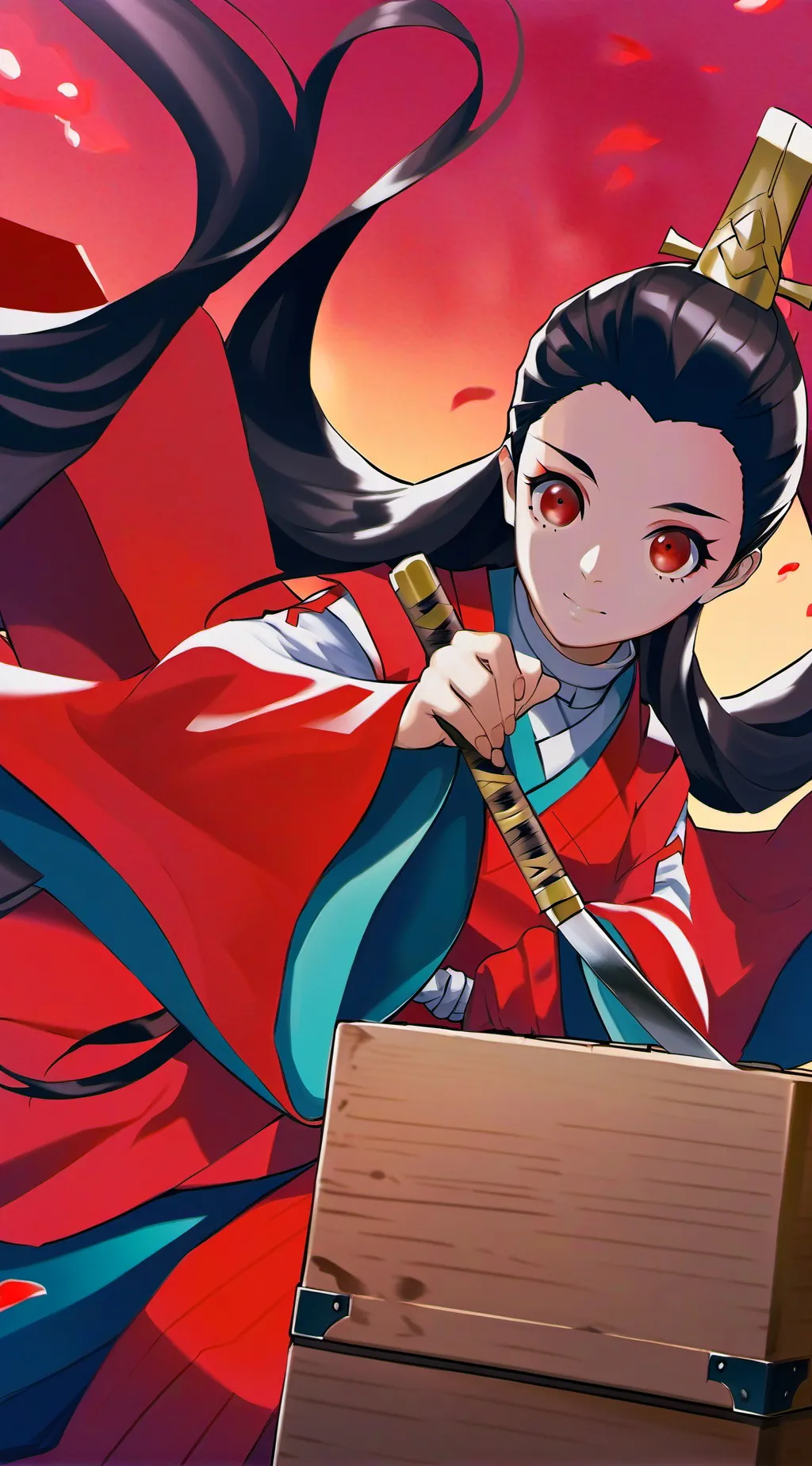 ai character: Nezuko Kamado background