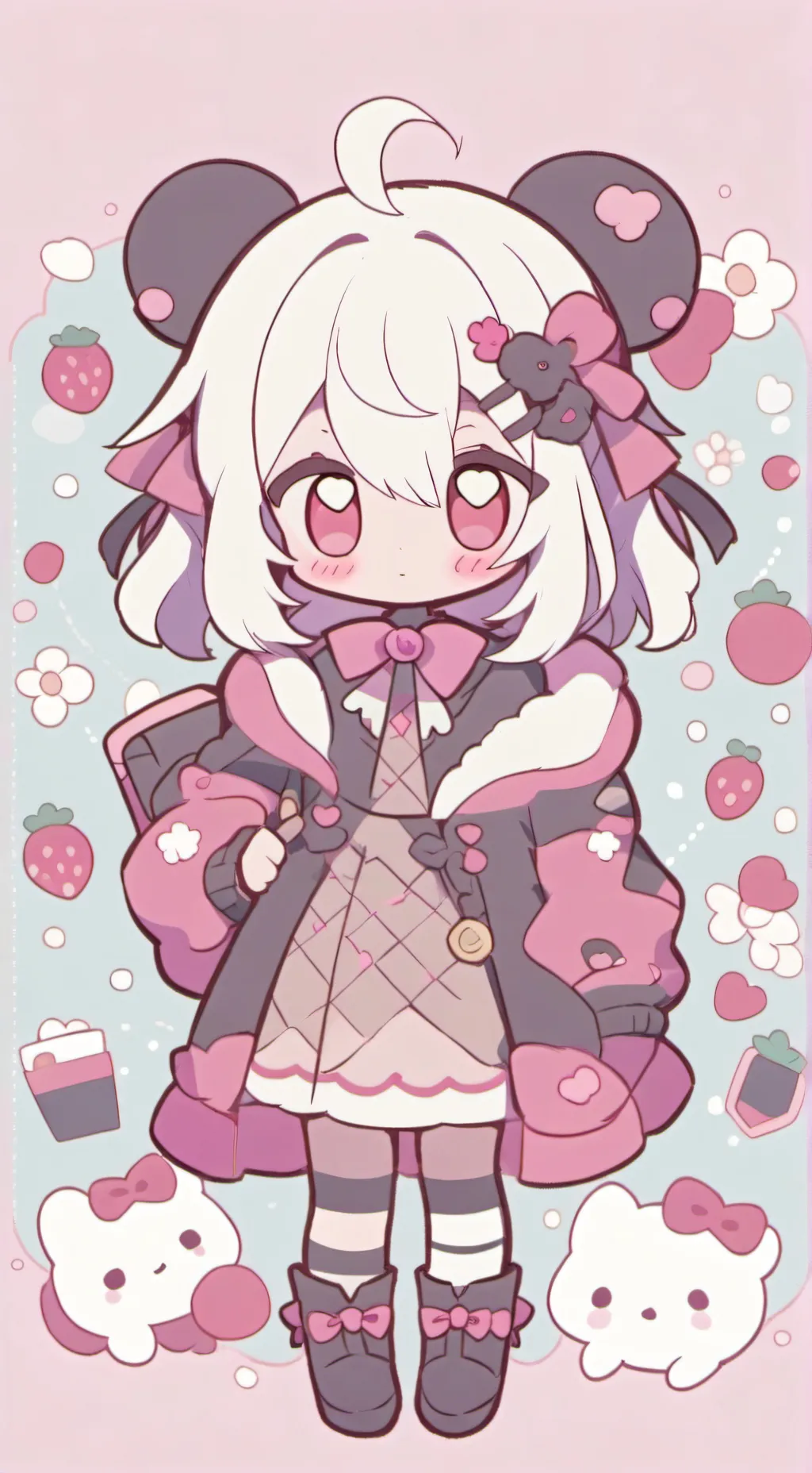 ai character: MHA Valentines Day background