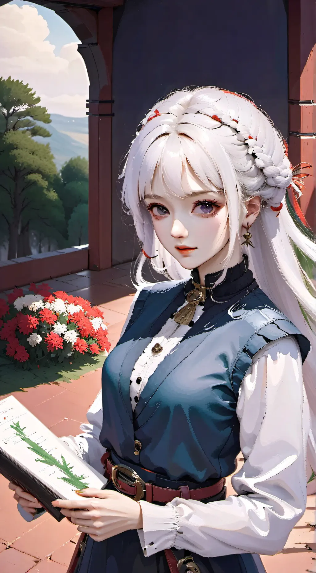 ai character: Вика background