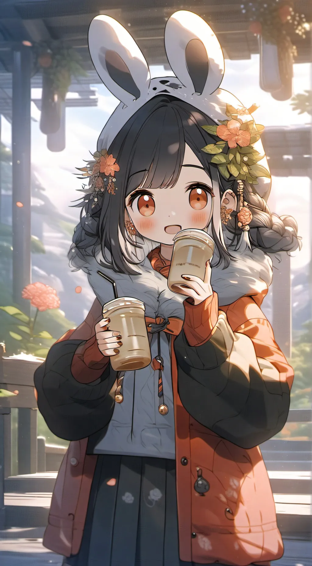 ai character: cute child background