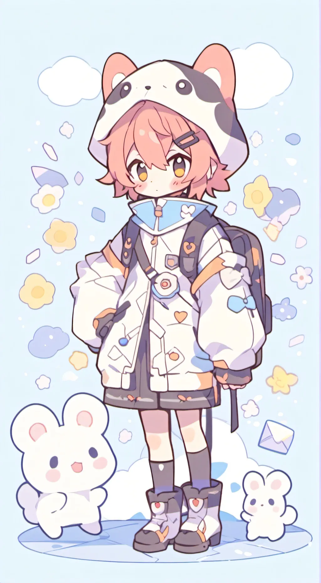 ai character: Crsystalline Gamer background