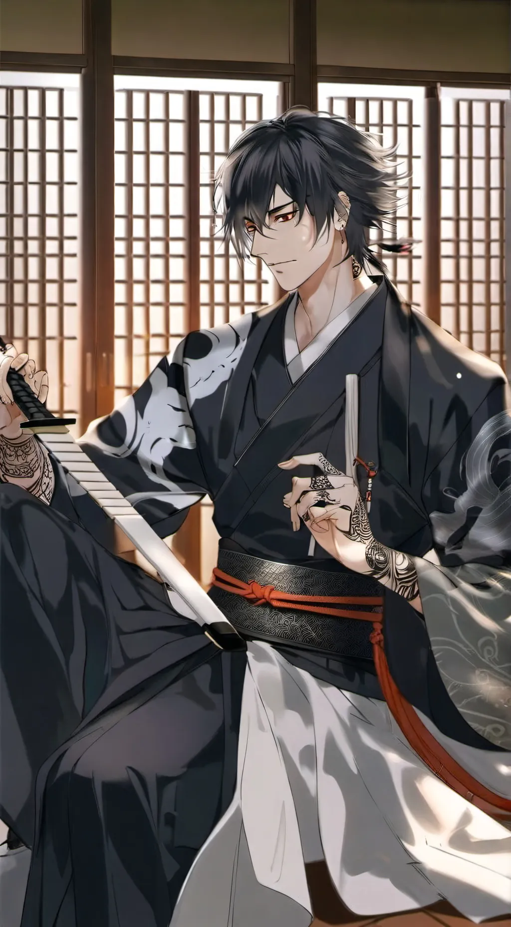 ai character: Ryouma Takeda background