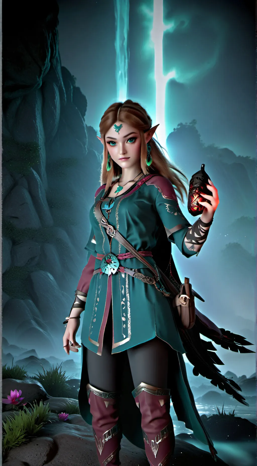 ai character: Zelda background