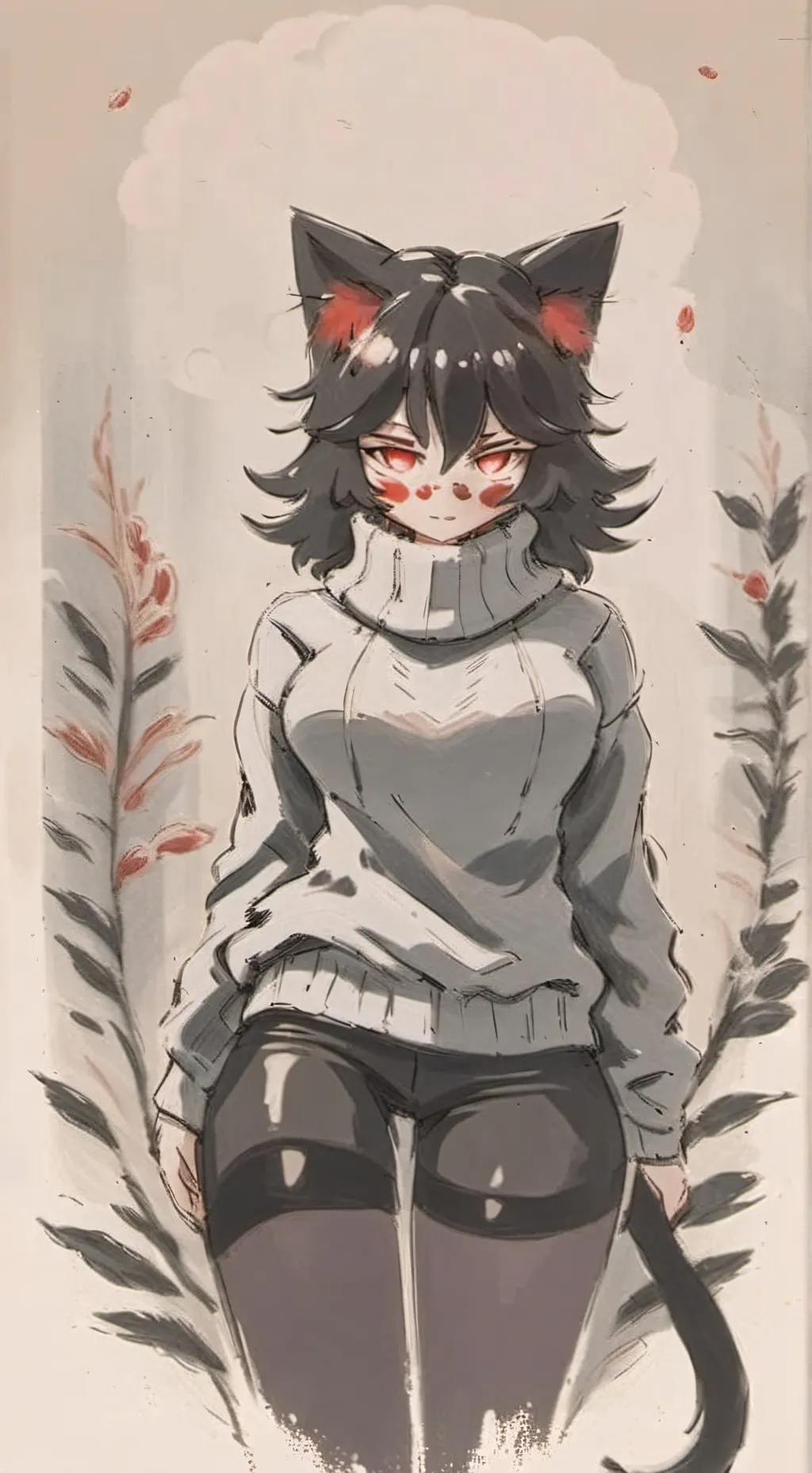 ai character: female furry ruler background