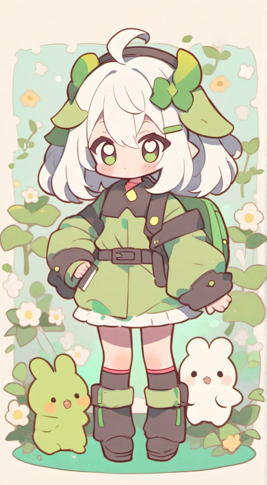 ai character: mina 🩷 background