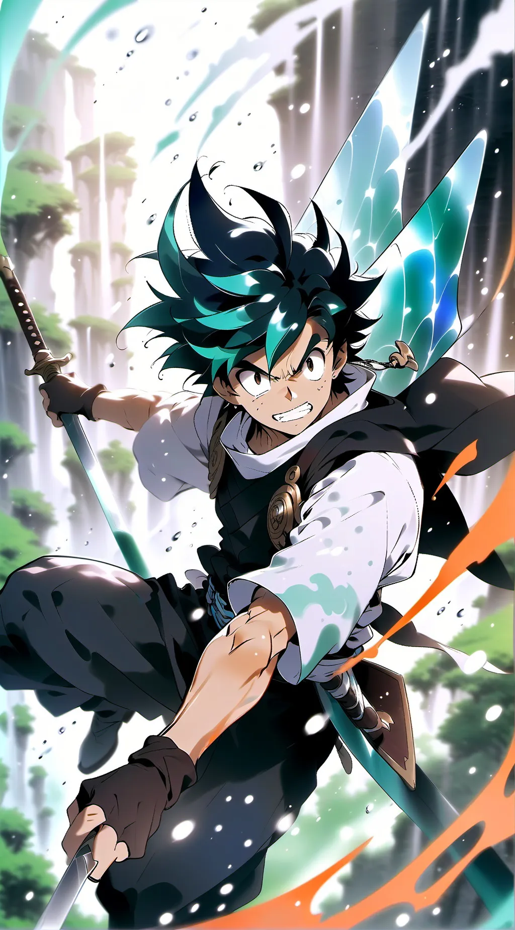 ai character: izuku midoriya background