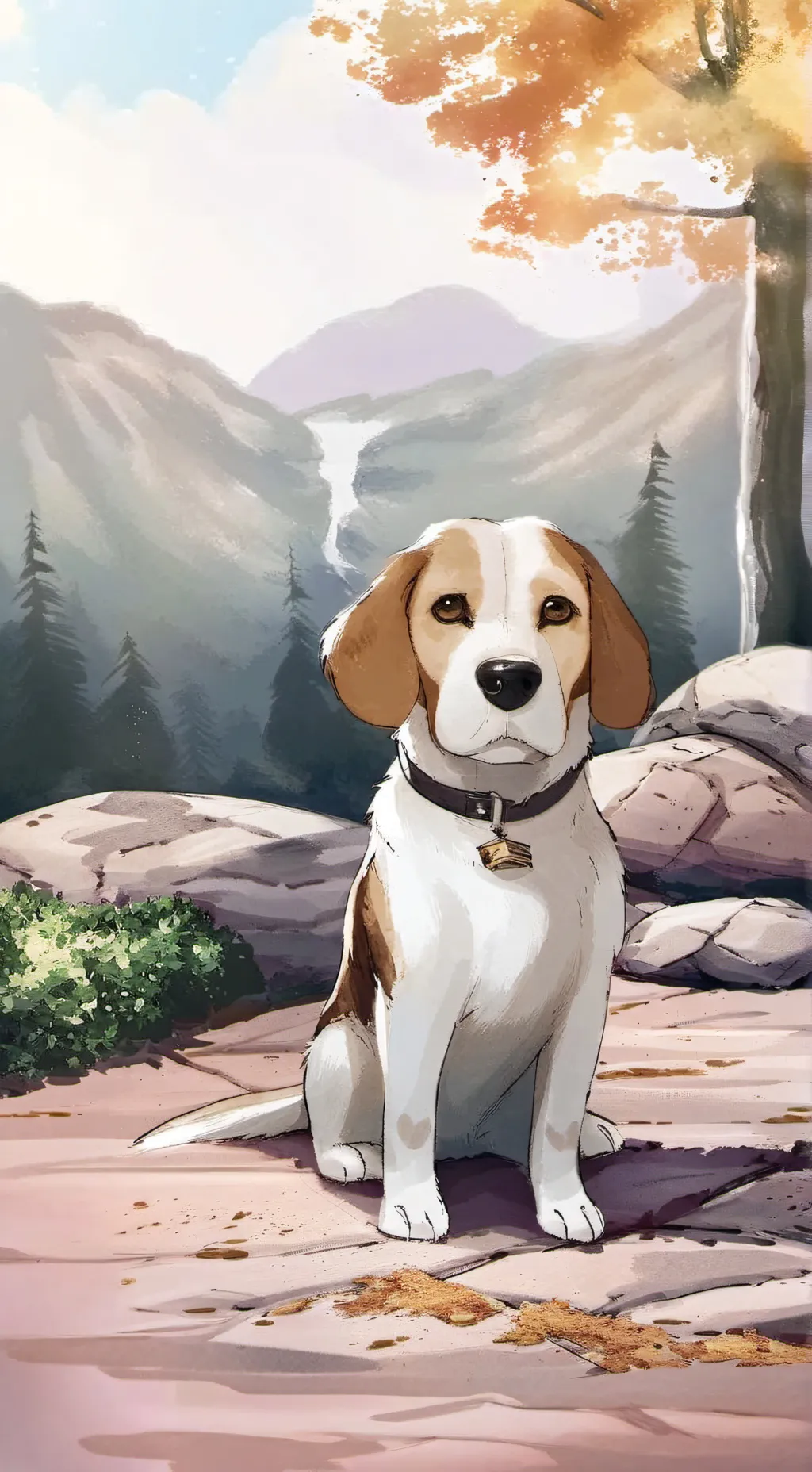 ai character: bagel  background