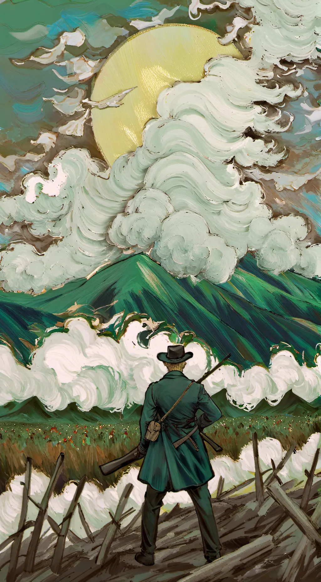 ai character: world war background