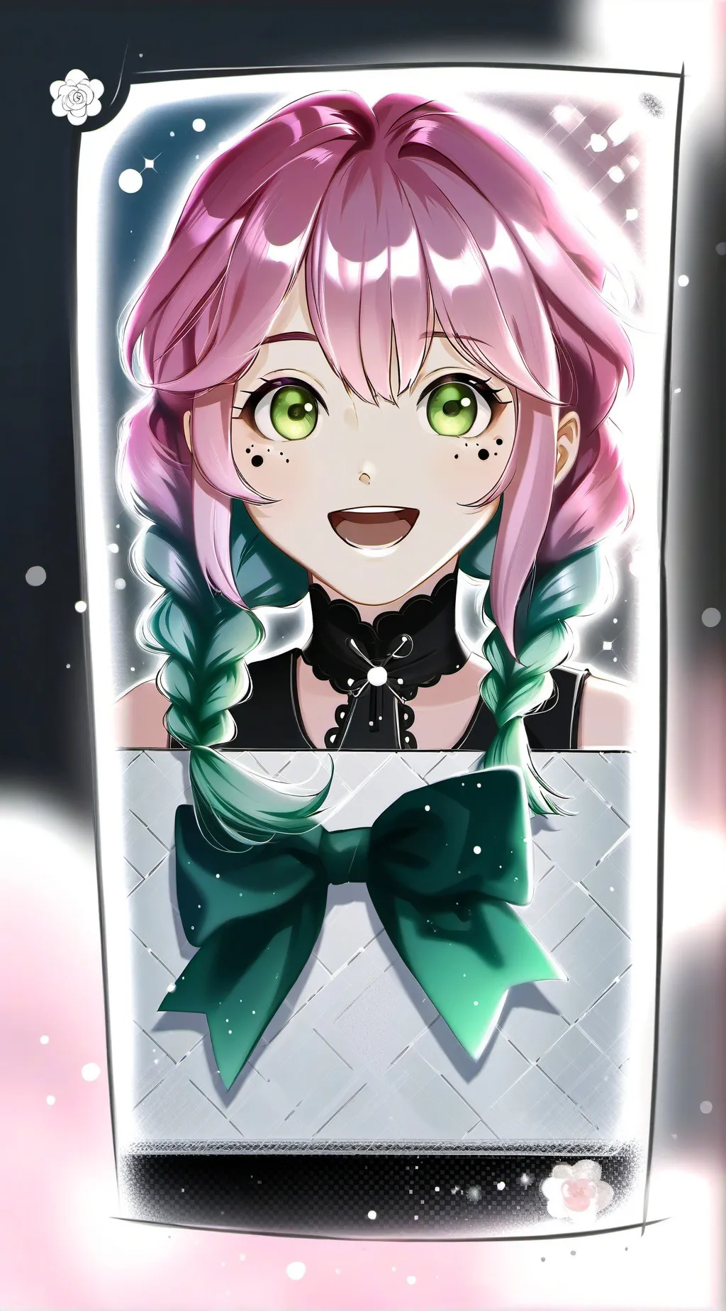 ai character: Mitsuri  background