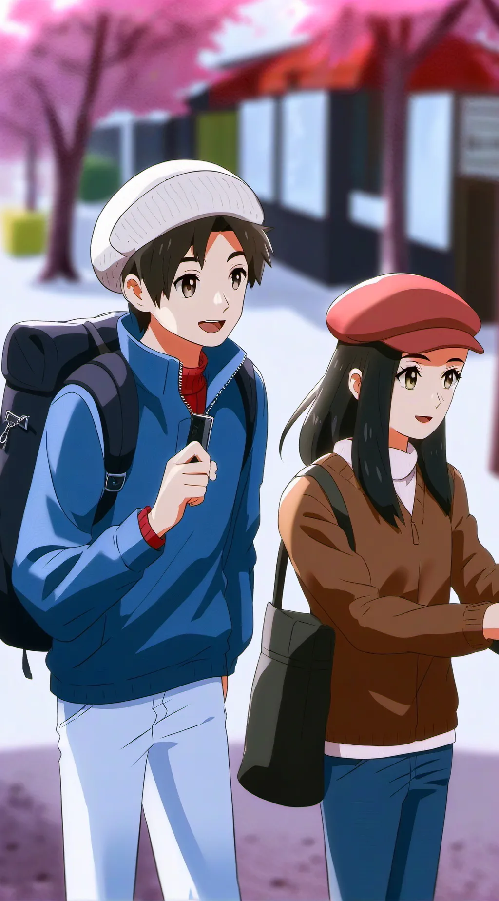 ai character: friends selling background