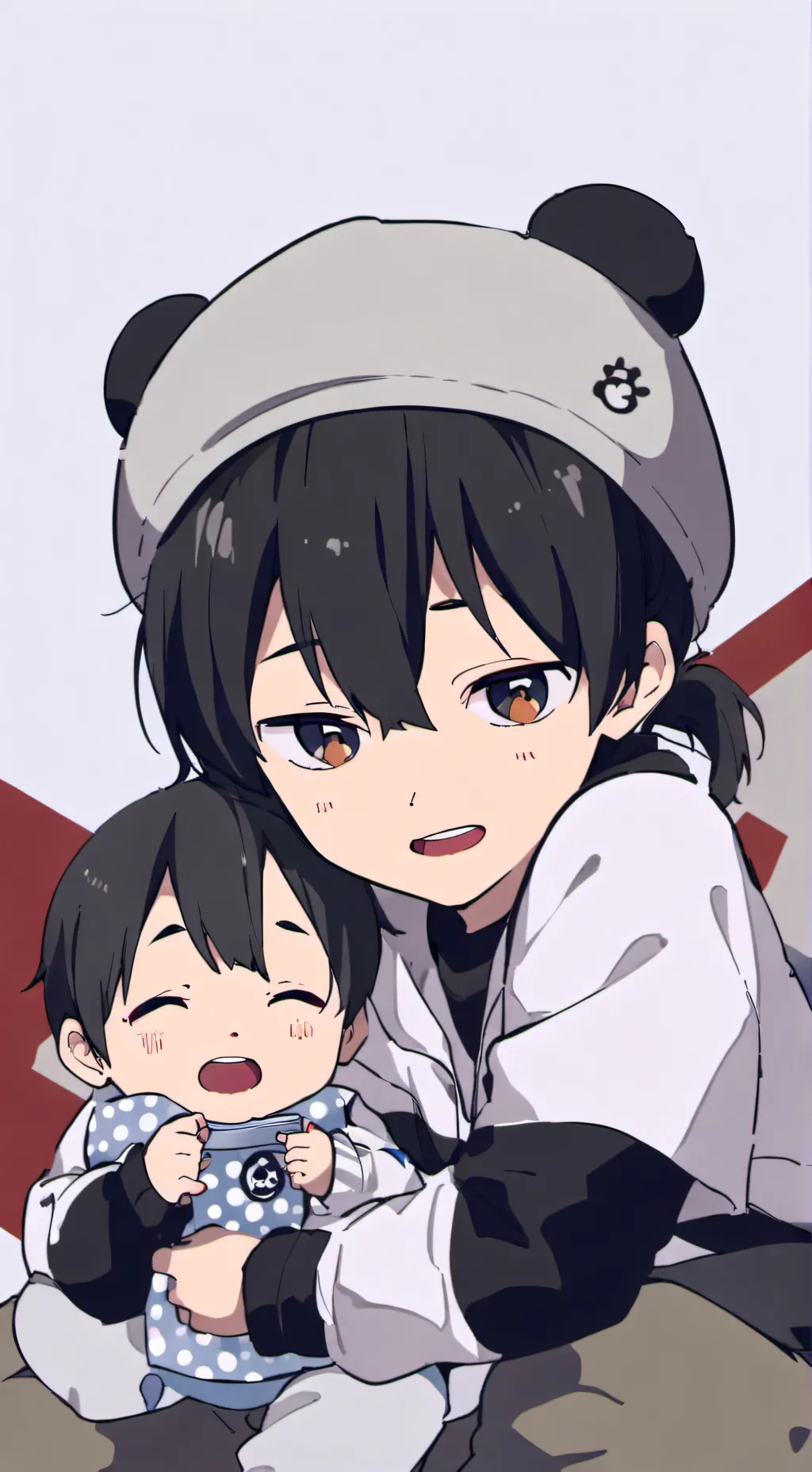 ai character: Baby tiwns background