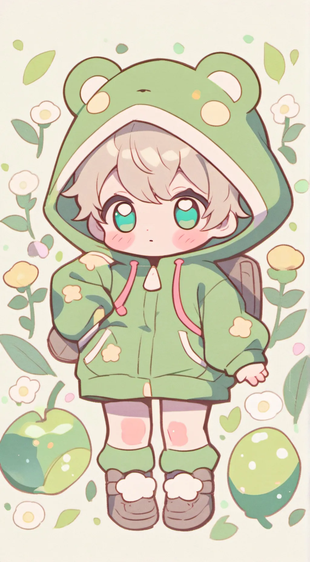 ai character: cute ahh baby background