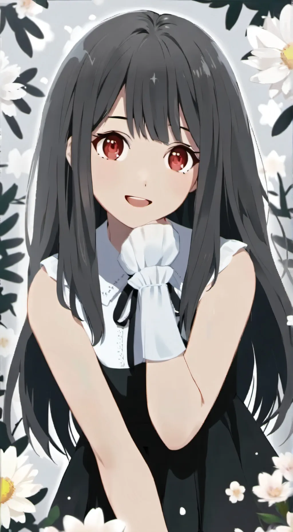 ai character: Crazy girl  background