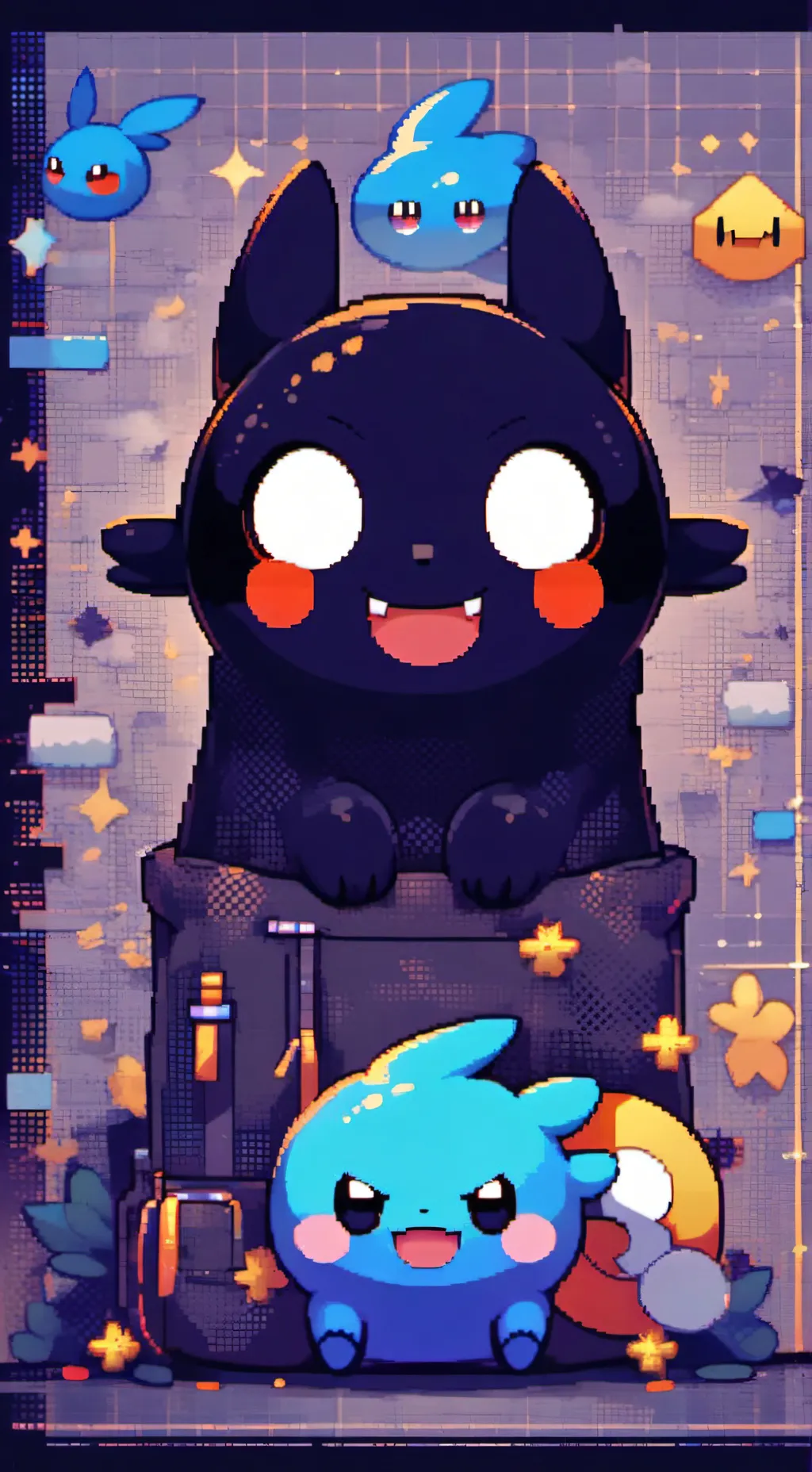 ai character: Dandys world background