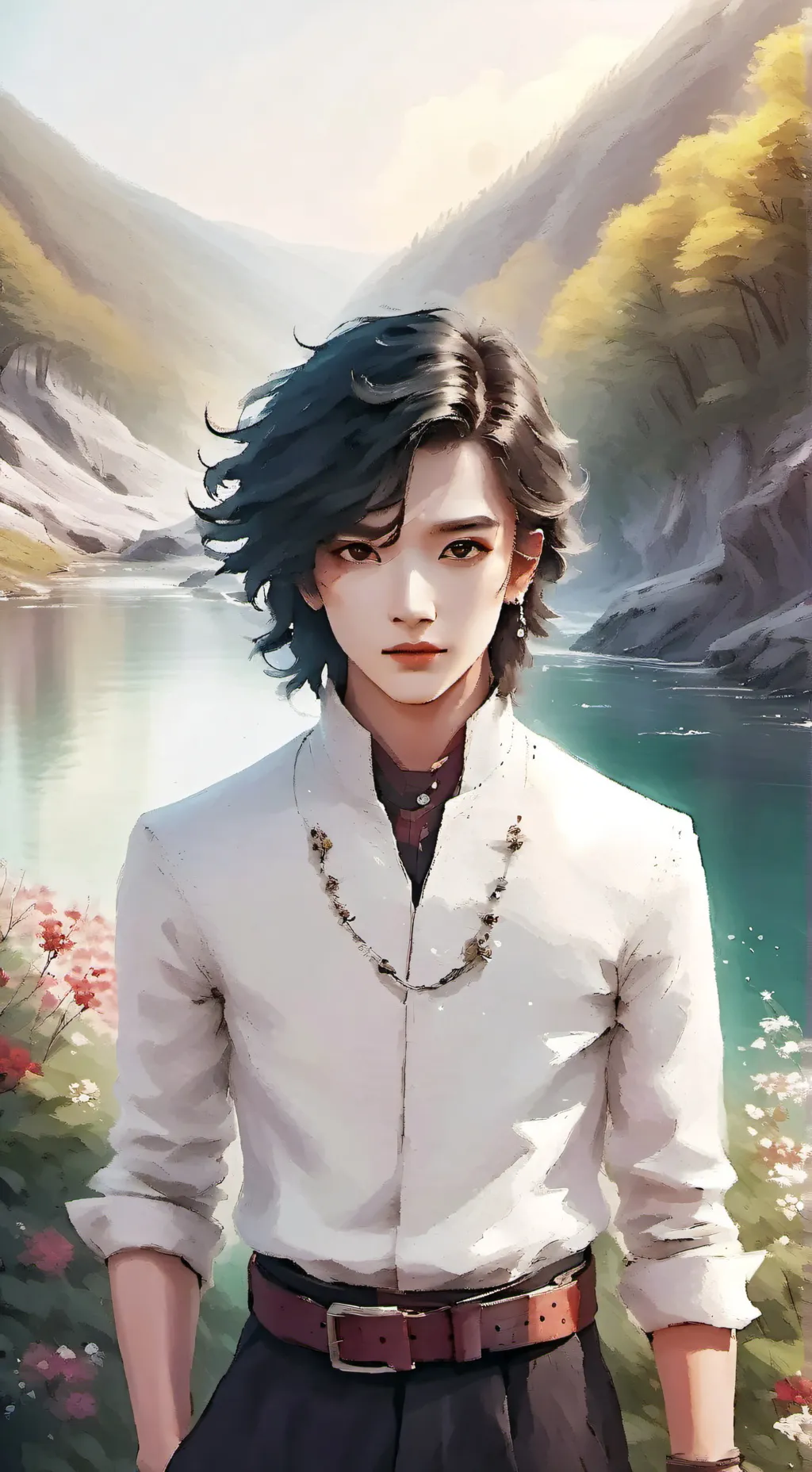 ai character: justin background