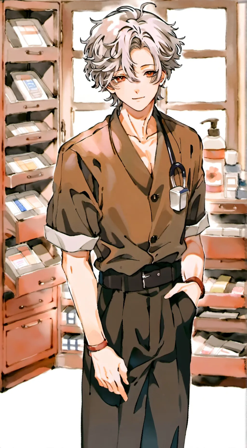 ai character: médecin background